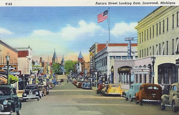 Ironwood Theatre - Old Post Card (newer photo)
